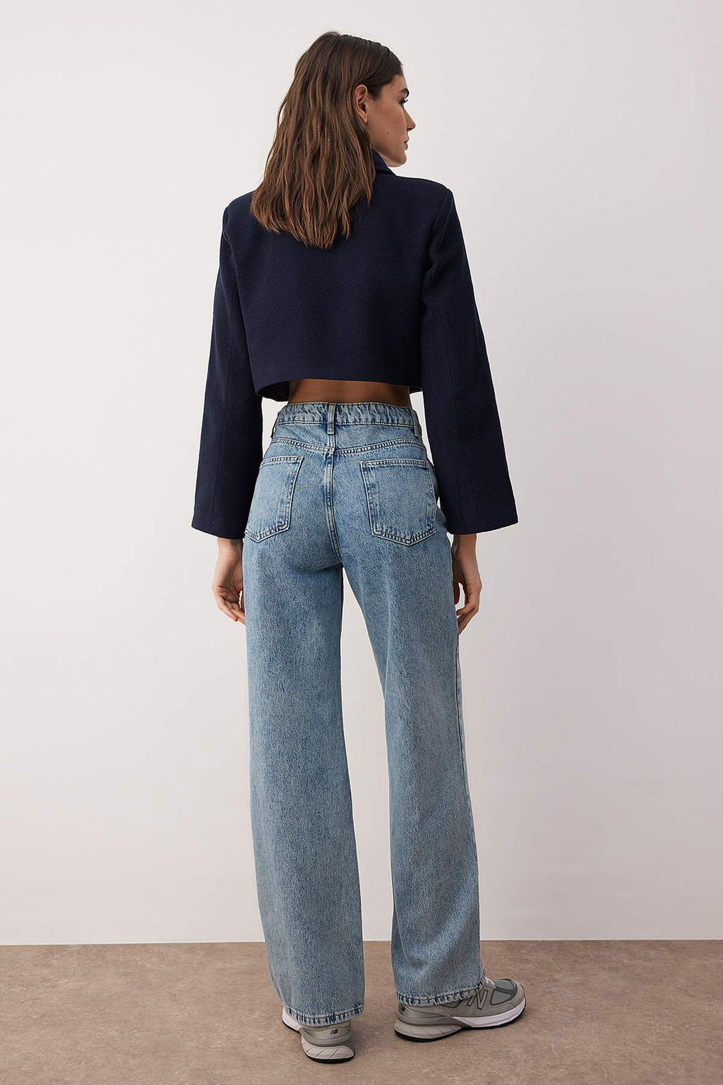 Ac?k Mavi Yuksek Bel Genis Paca Wide Leg Jeans TWOAW24JE00074