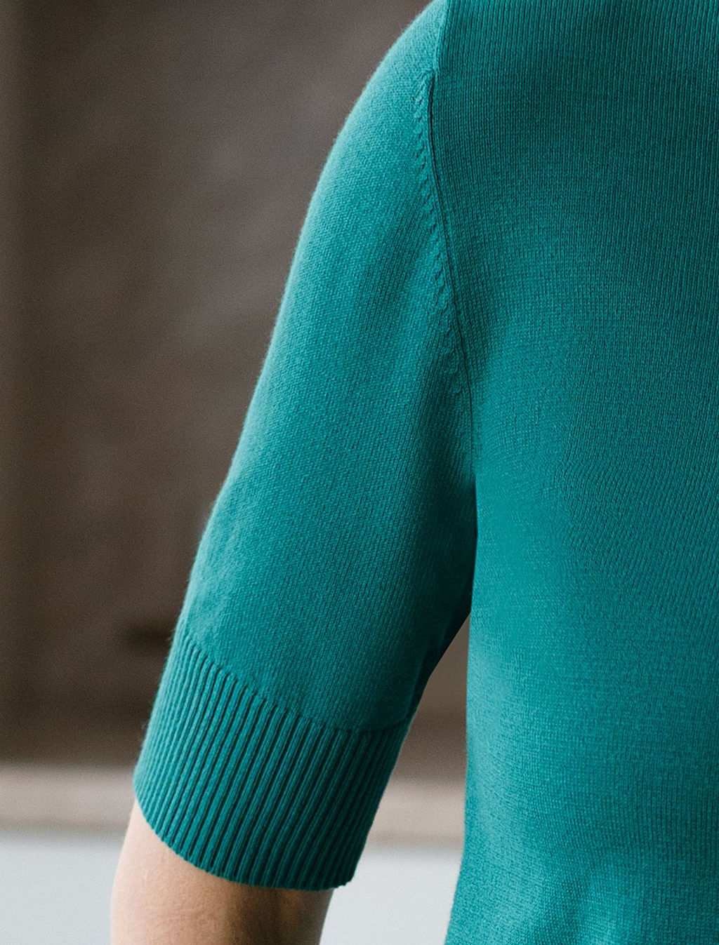 Джемпер тонкой вязки из хлопка с нейлоном