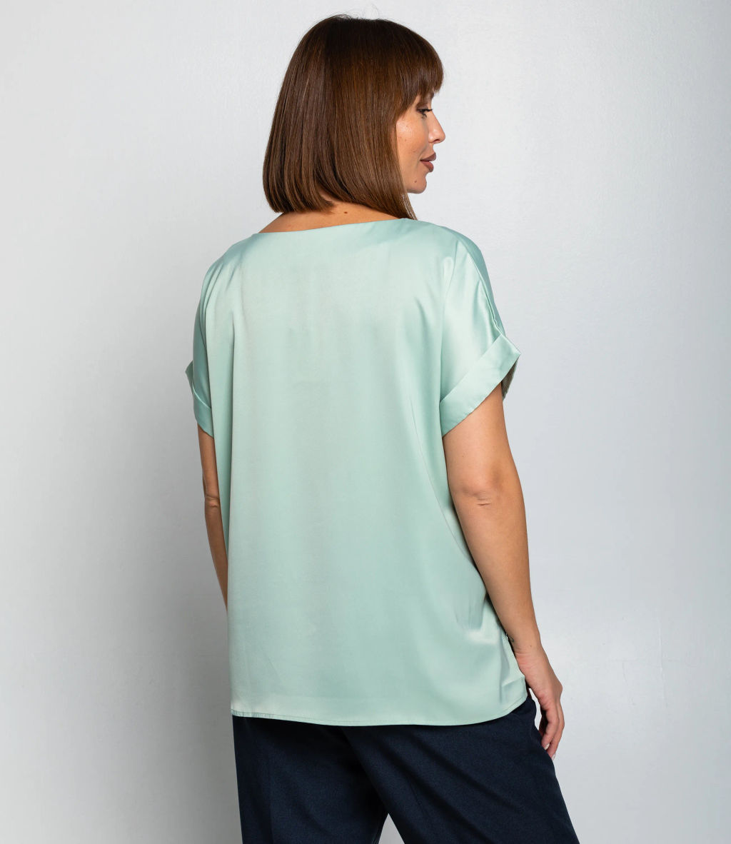 Блуза #ОКТ035001-1, мята