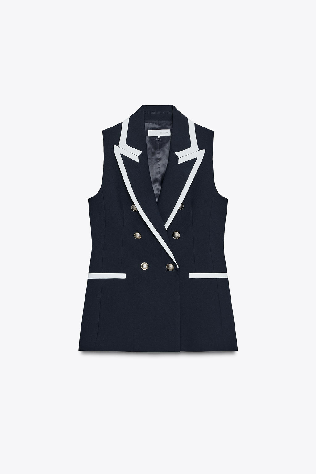 WAISTCOAT WITH CONTRAST TRIMS
