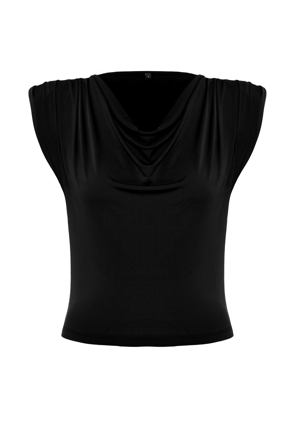 Siyah Degaje Yaka Vatkal? Sandy Esnek Orme Bluz TWOSS24BZ00597 - Trendyolmilla фото 7