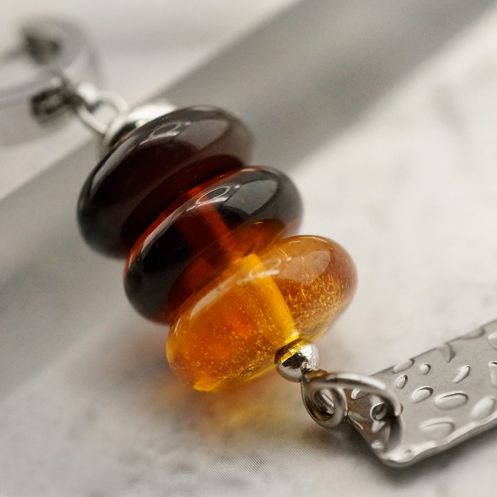 Серьги из муранского стекла LEOPARD LS3494