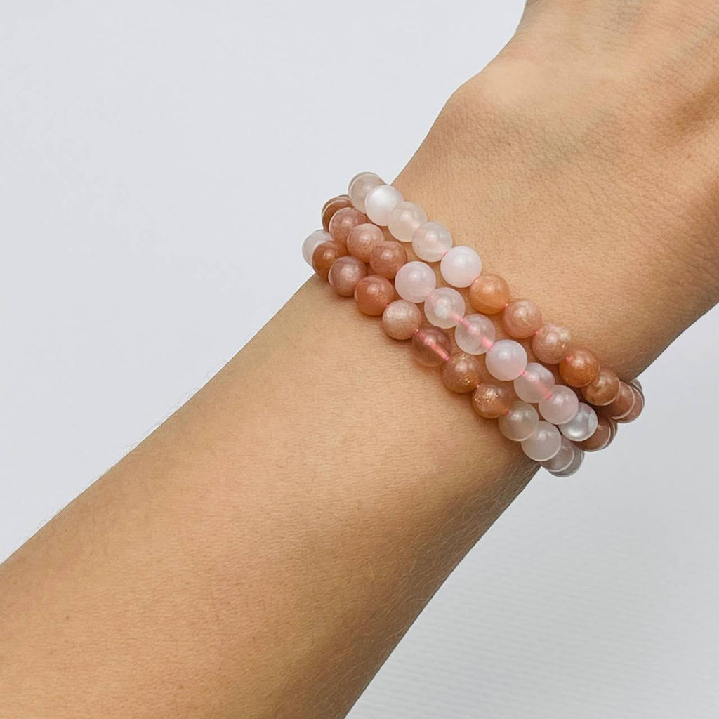 Бусины для украшений из Лунного камня микс