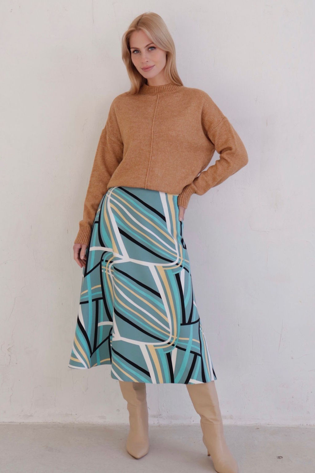 Юбка А-силуэта с принтом - Martichelli фото 20