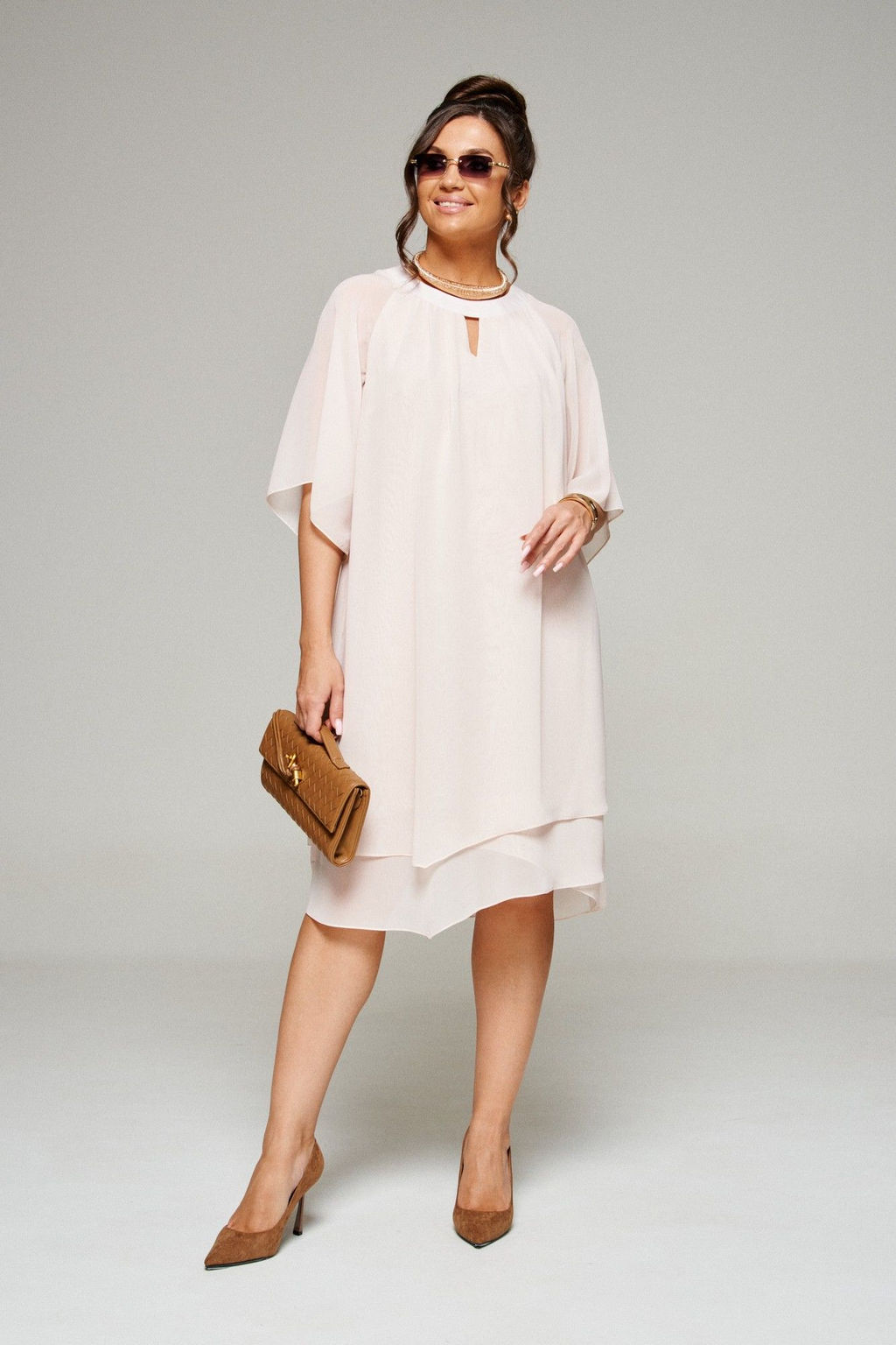 Платье 6325 бежевый - Beautiful and free фото 2