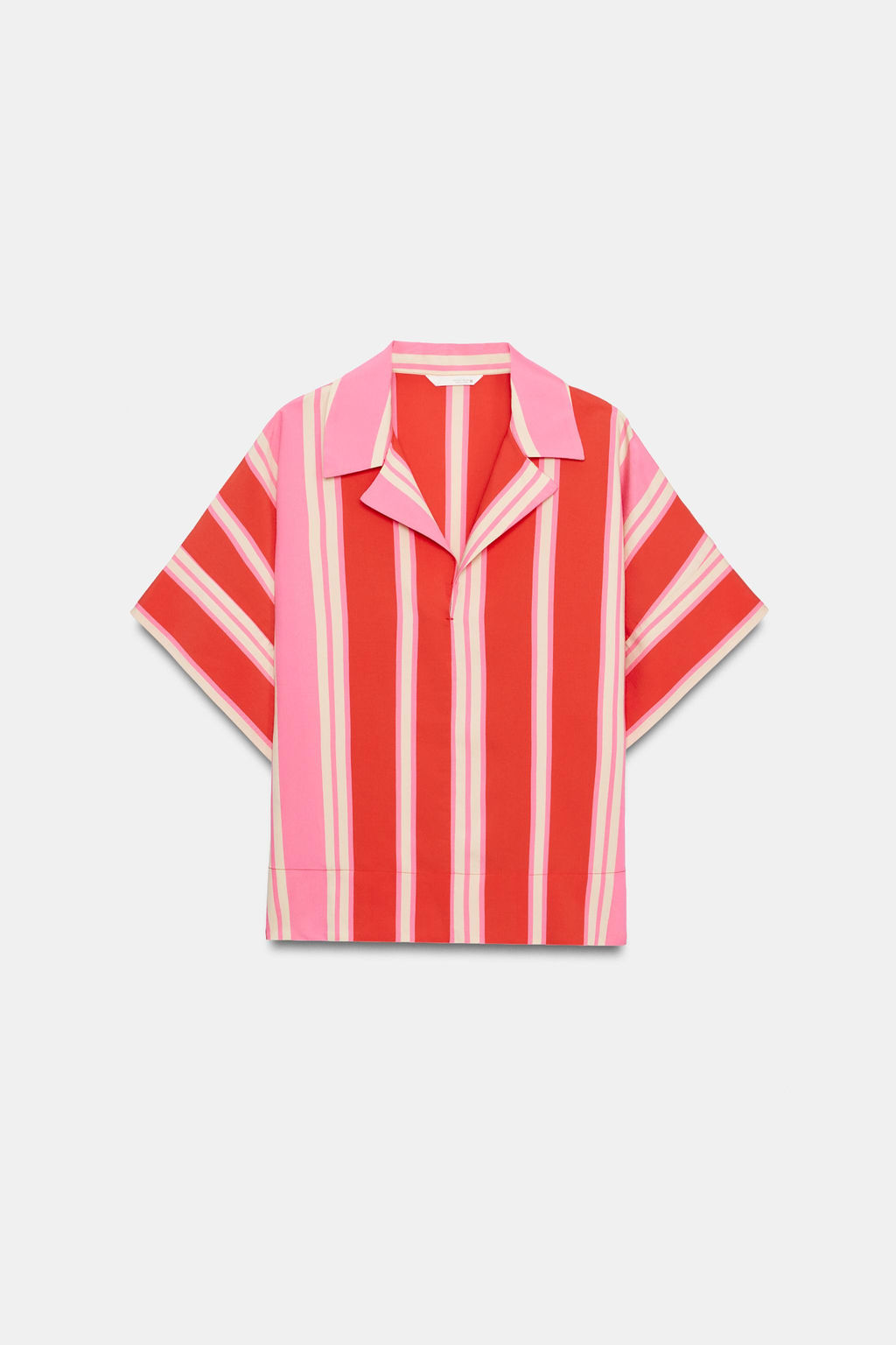 CAMISA RAYAS CUELLO POLO / Multicolor