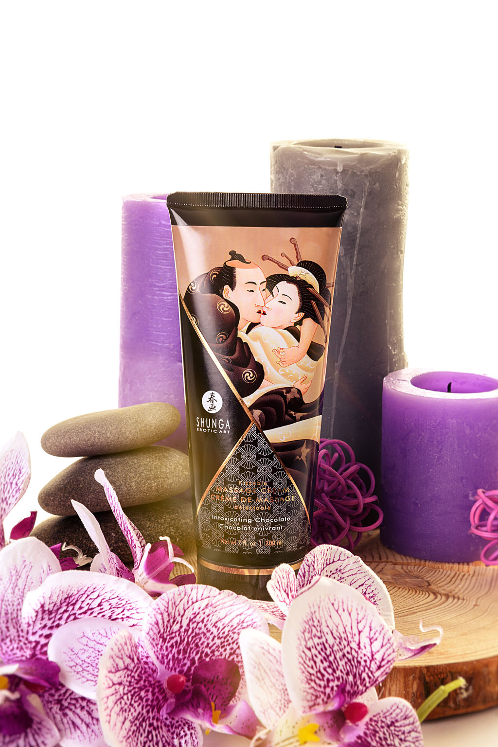 Массажный крем Shunga Intoxicating Chocolate, съедобный, шоколад, 200 мл