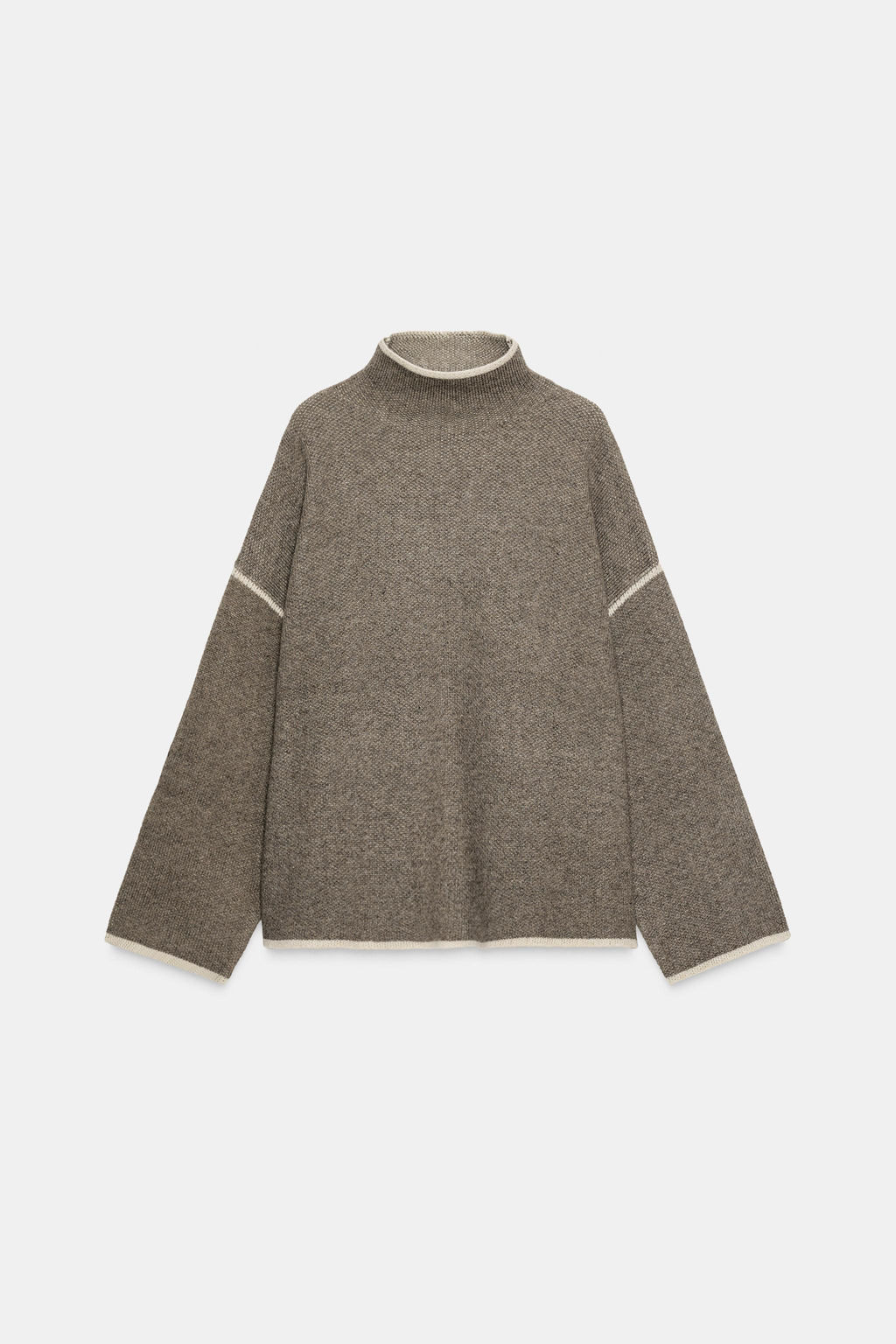 KNIT JUMPER WITH CONTRAST TRIMS - Zara фото 16