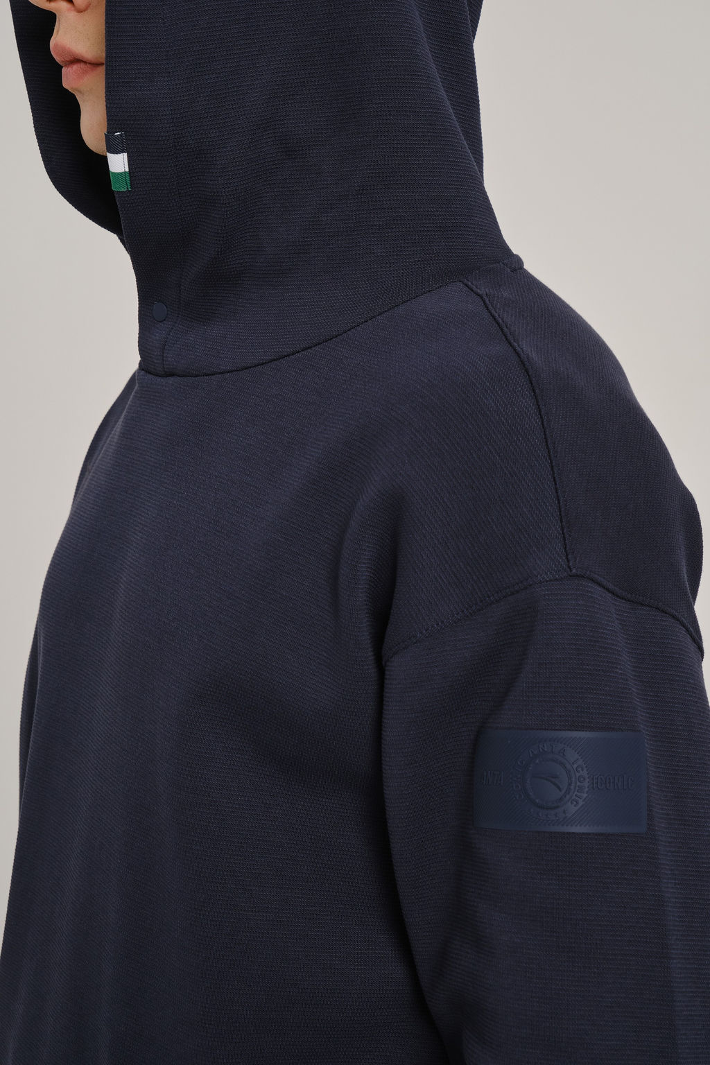 Худи Синий ICONIC Sweat Hoodie - Anta фото 7