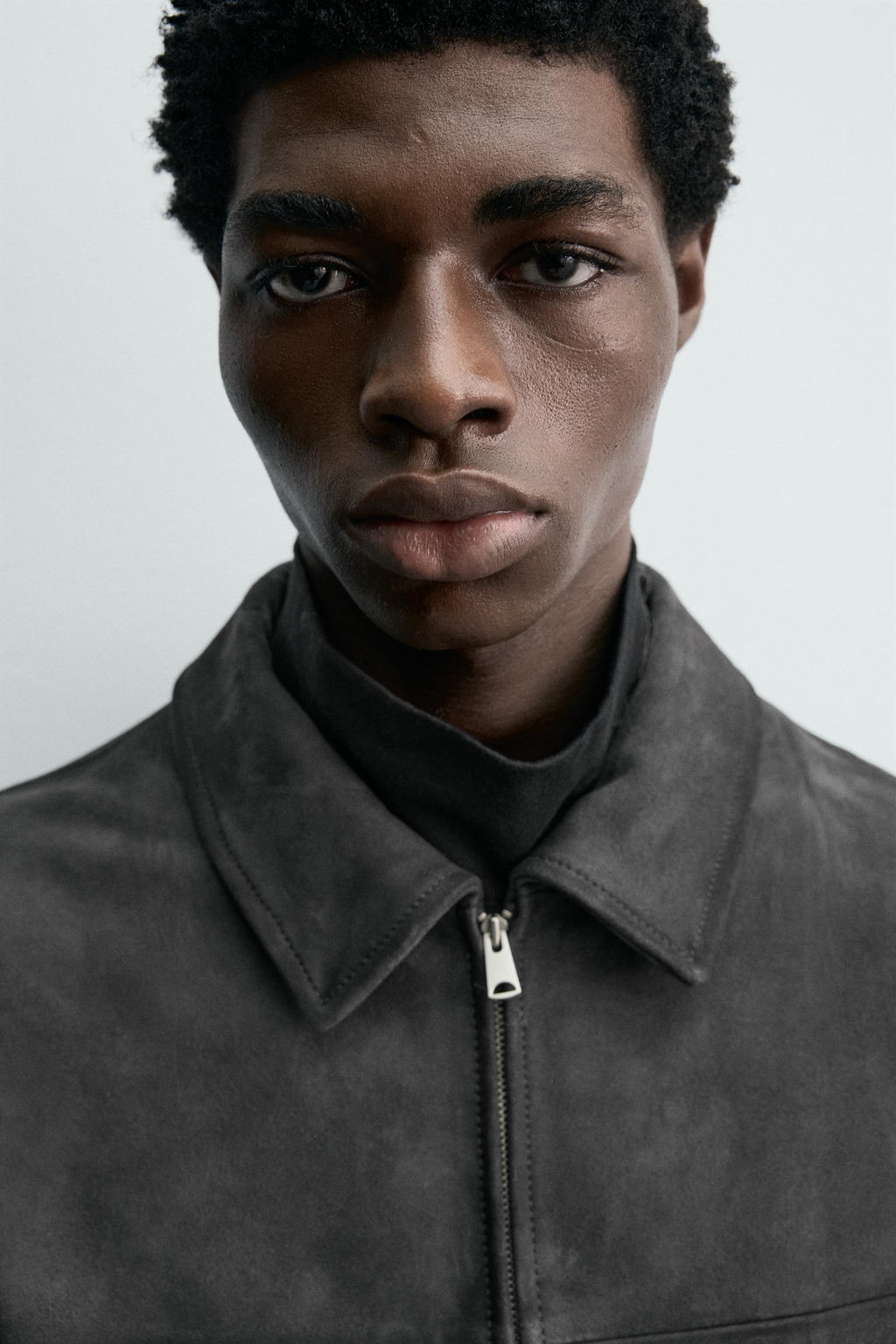 REGULAR FIT SUEDE LEATHER JACKET - Zara фото 7