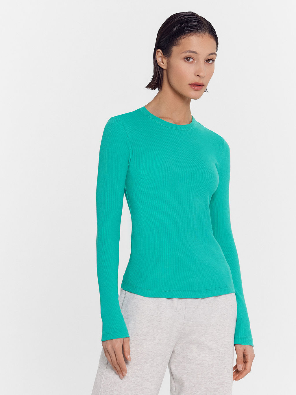 Джемпер женский в цвете зеленый топаз