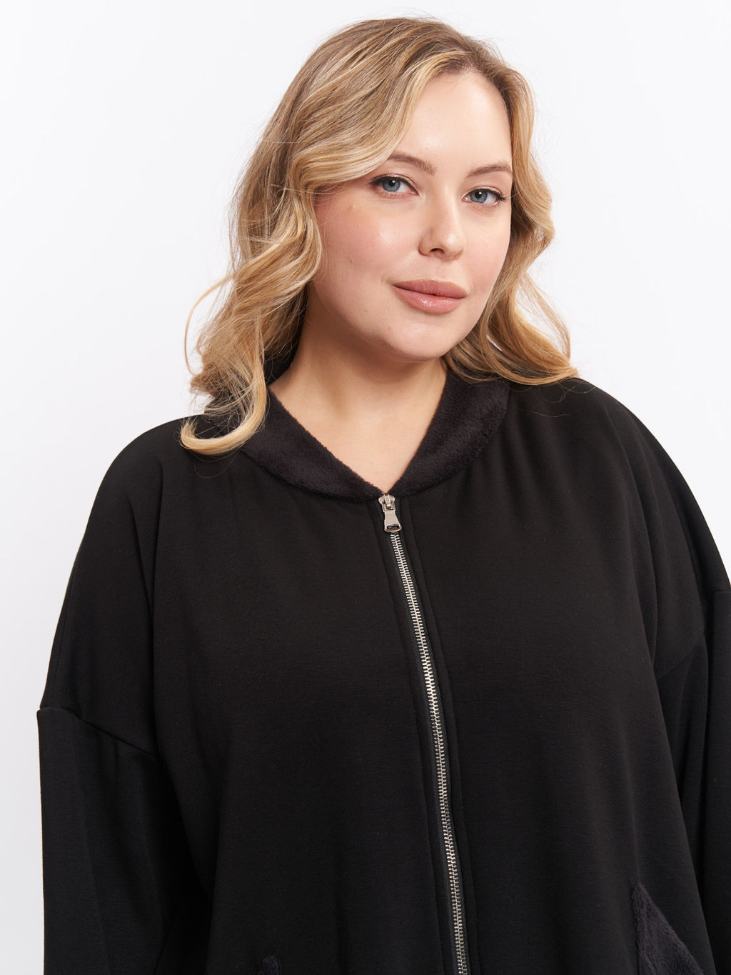 Кардиган на меху ZGA23521BLK01 - Артесса фото 5