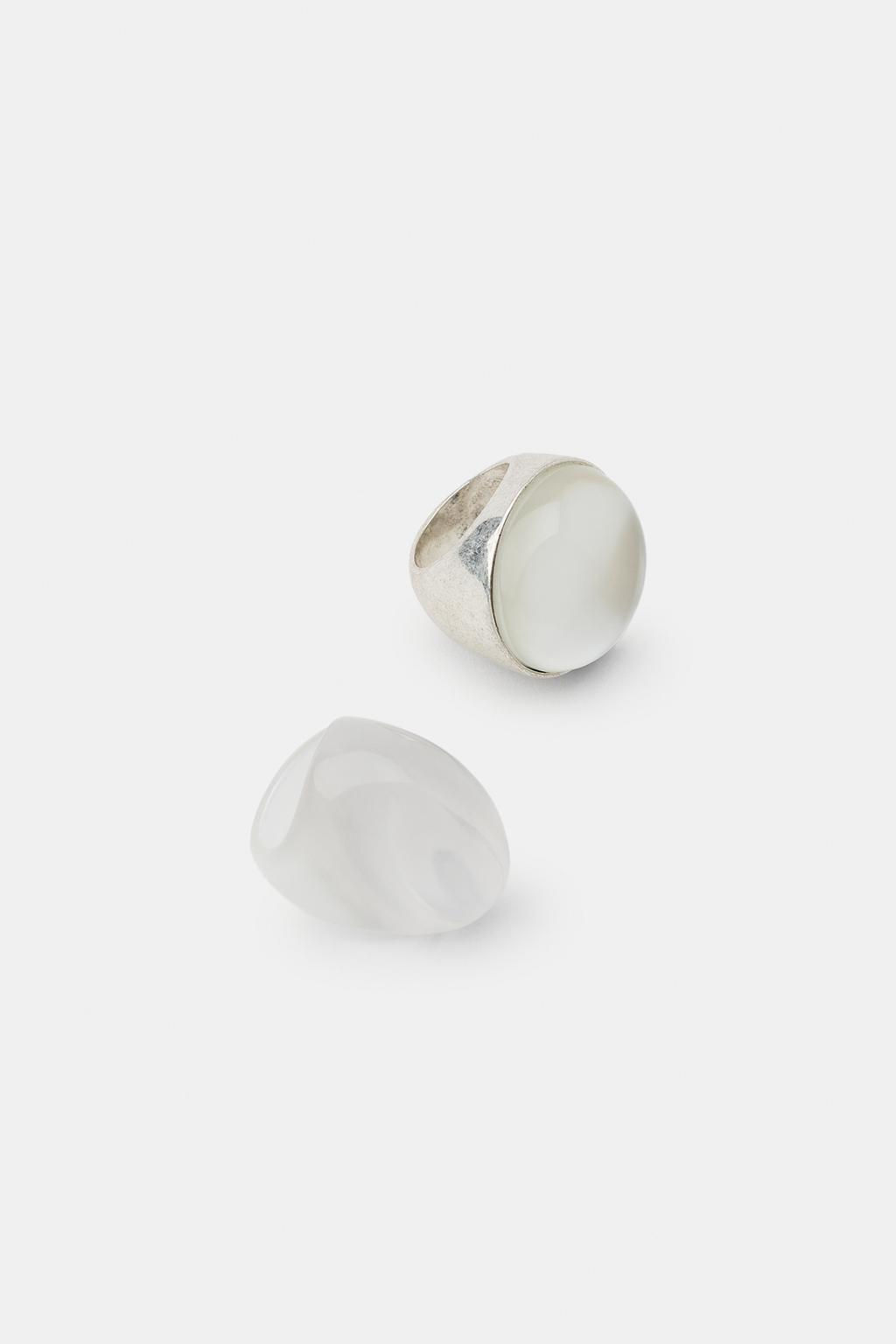 PACK OF 2 MAXI RESIN RINGS - Zara фото 4