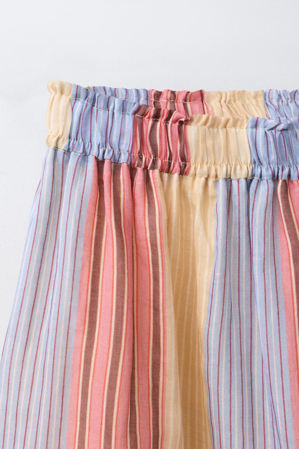 FALDA MIDI RAYAS 100% RAMIO / Multicolor - Zara фото 4