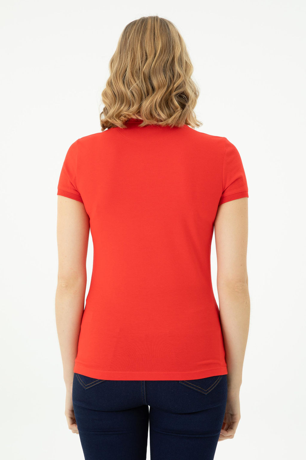 Kad_n K_rm_z_ Basic Polo Yaka Ti__rt - U.s. polo assn фото 5