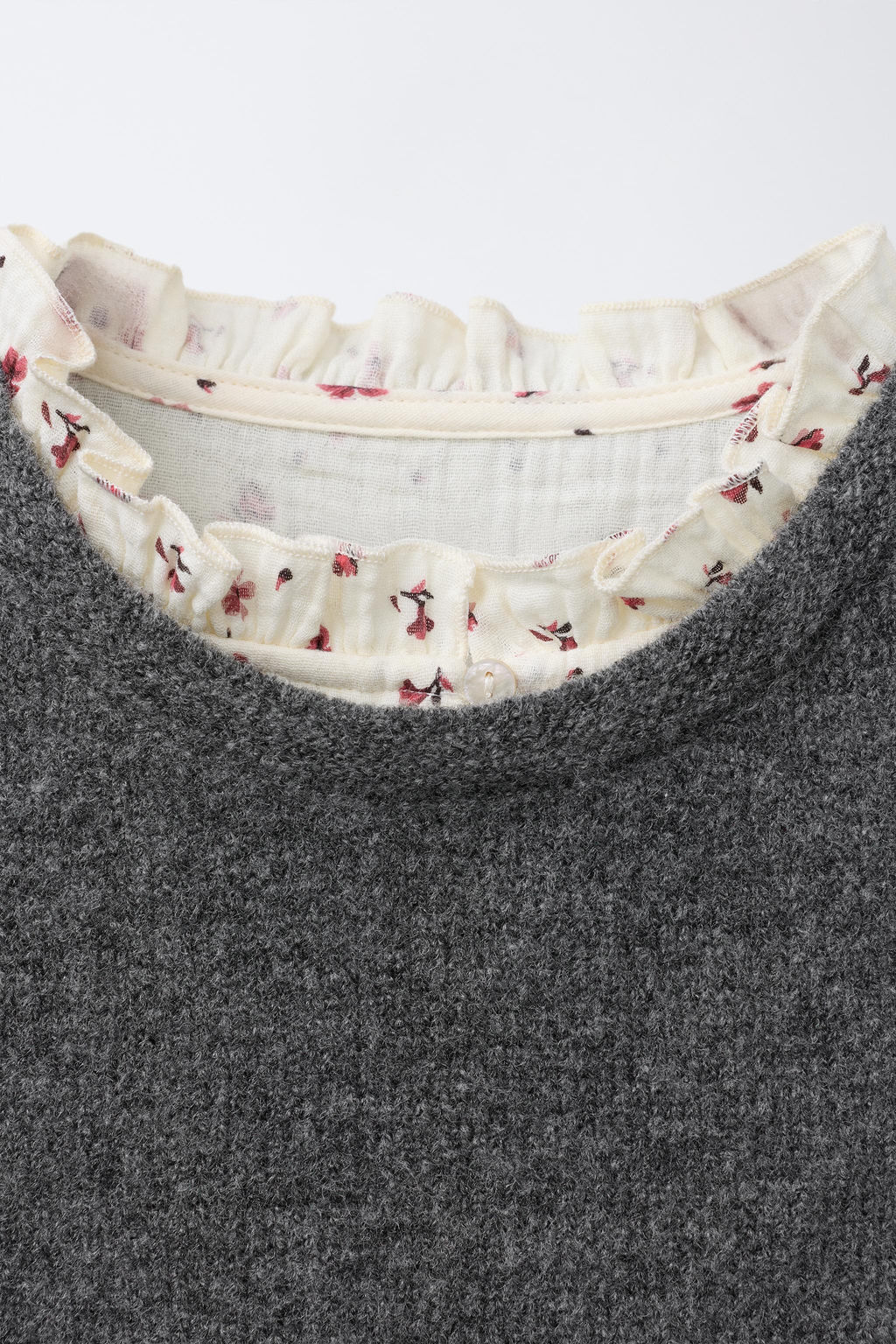 FLORAL DRESS WITH KNITTED WAISTCOAT - Zara фото 3