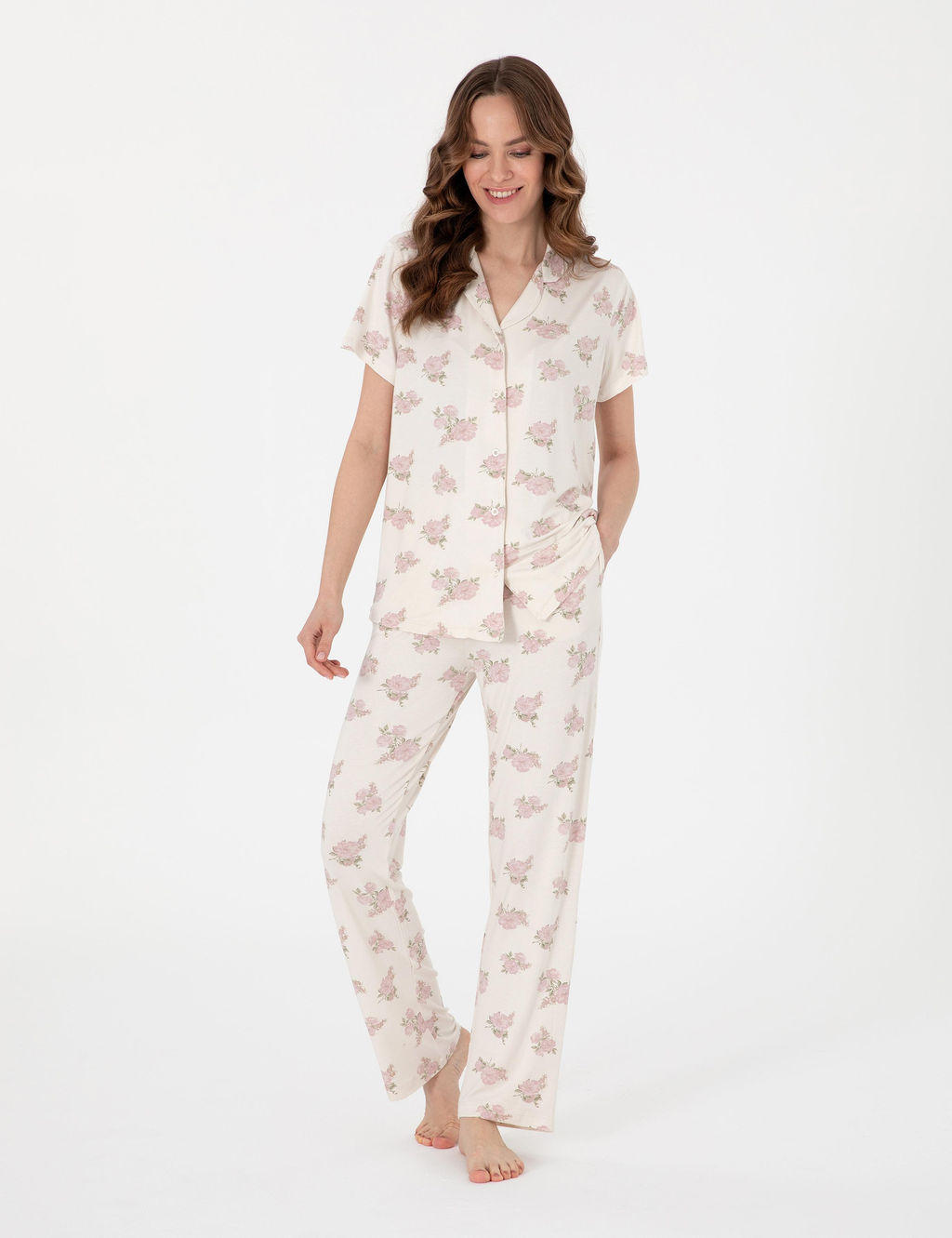 Krem K_sakollu G_mlek Pijama Tak_m_