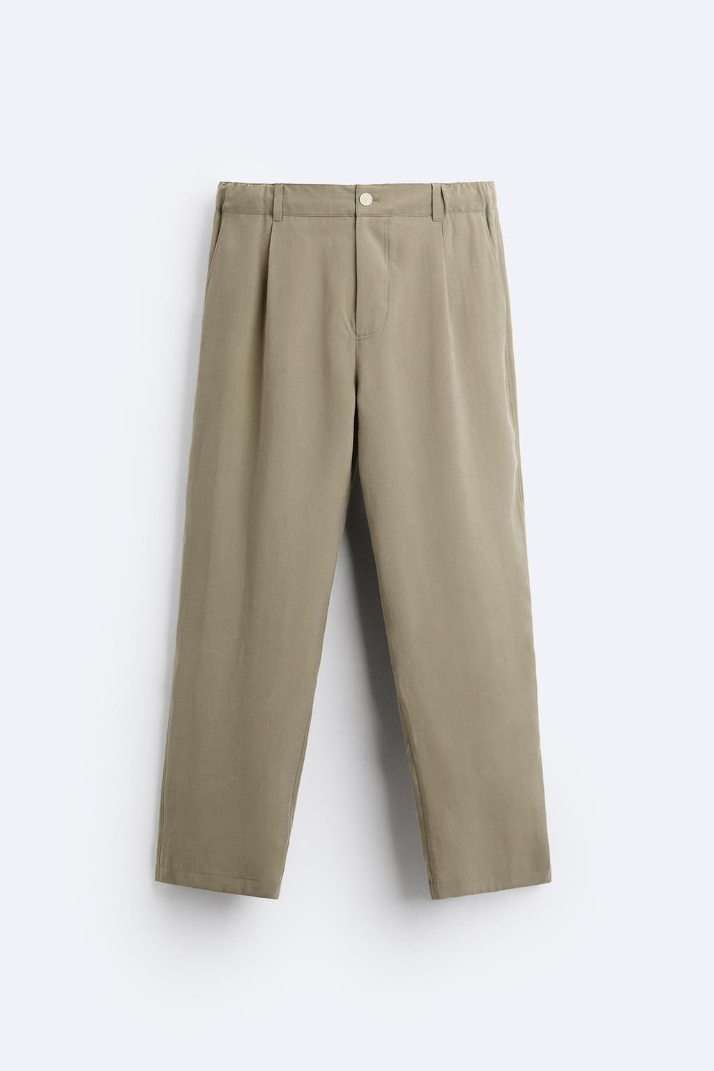 LYOCELL BLEND TROUSERS - Zara фото 5