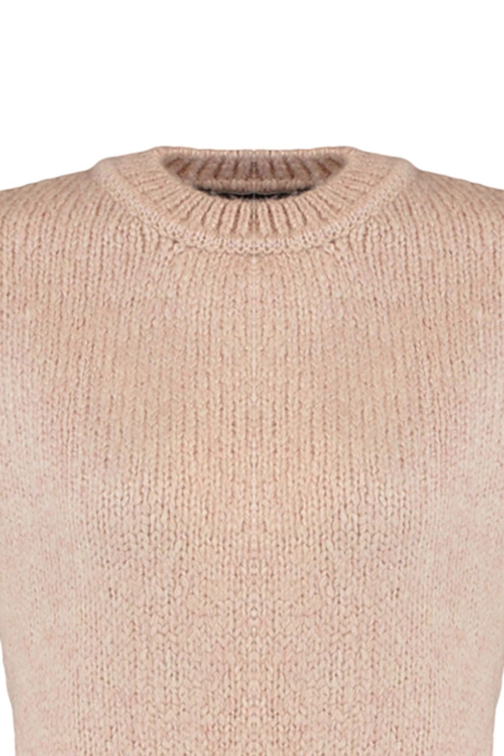 Pudra Genis Kal?p Yumusak Dokulu Basic Triko Kazak TWOAW23KZ00185