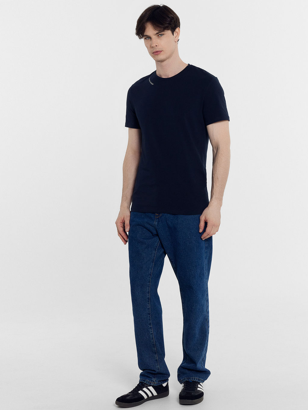 Футболка мужская темно-синяя с печатью т.синий +печать 111774 - Mark formelle фото 4