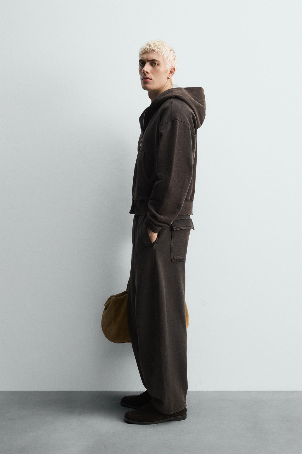 BALLOON FIT JOGGING TROUSERS - Zara фото 4