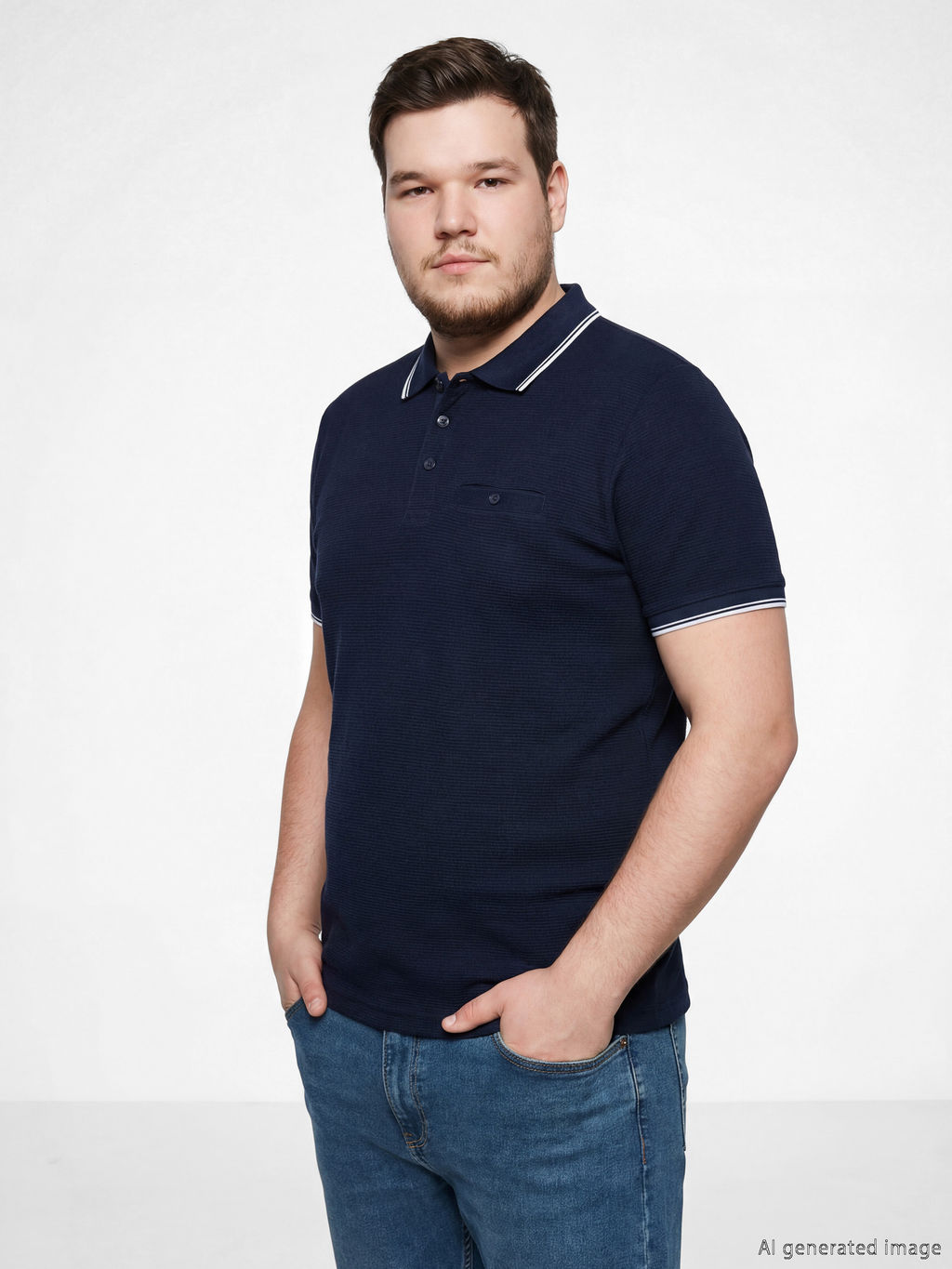 Polo Yaka Erkek Dokulu Ti??rt