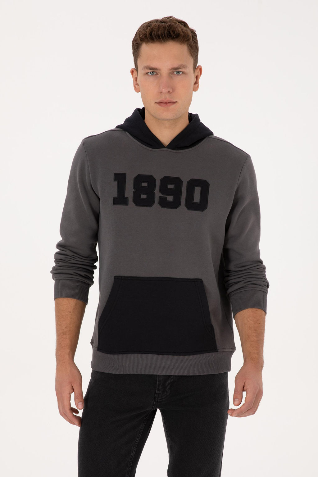 Erkek Gri Sweatshirt