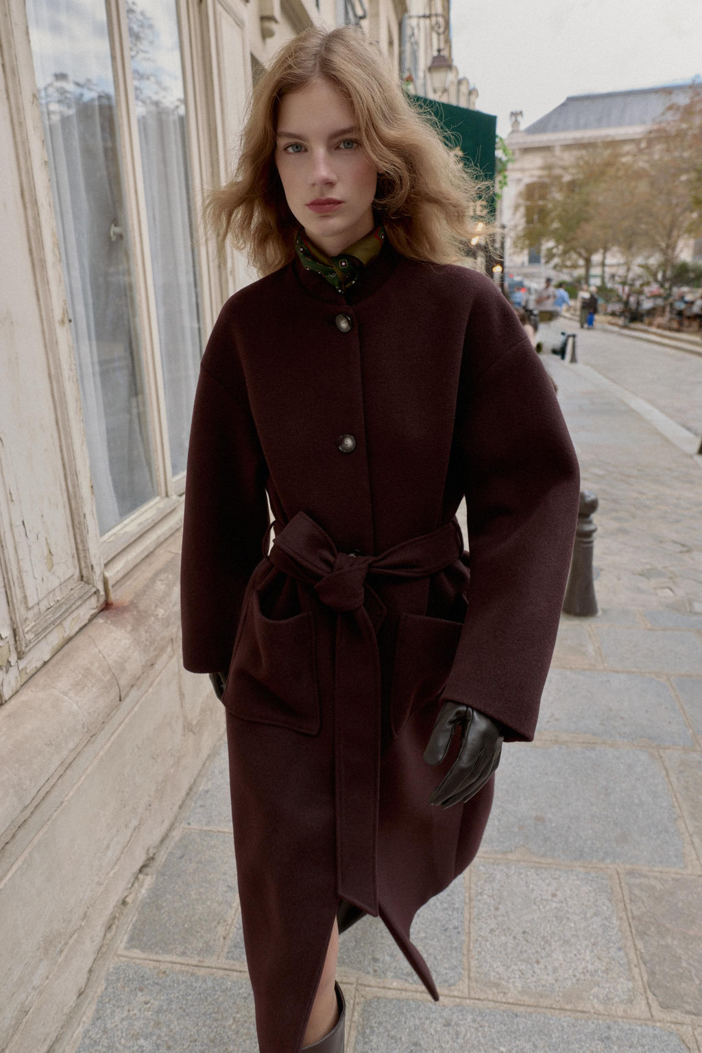 LONG COAT WITH BELT