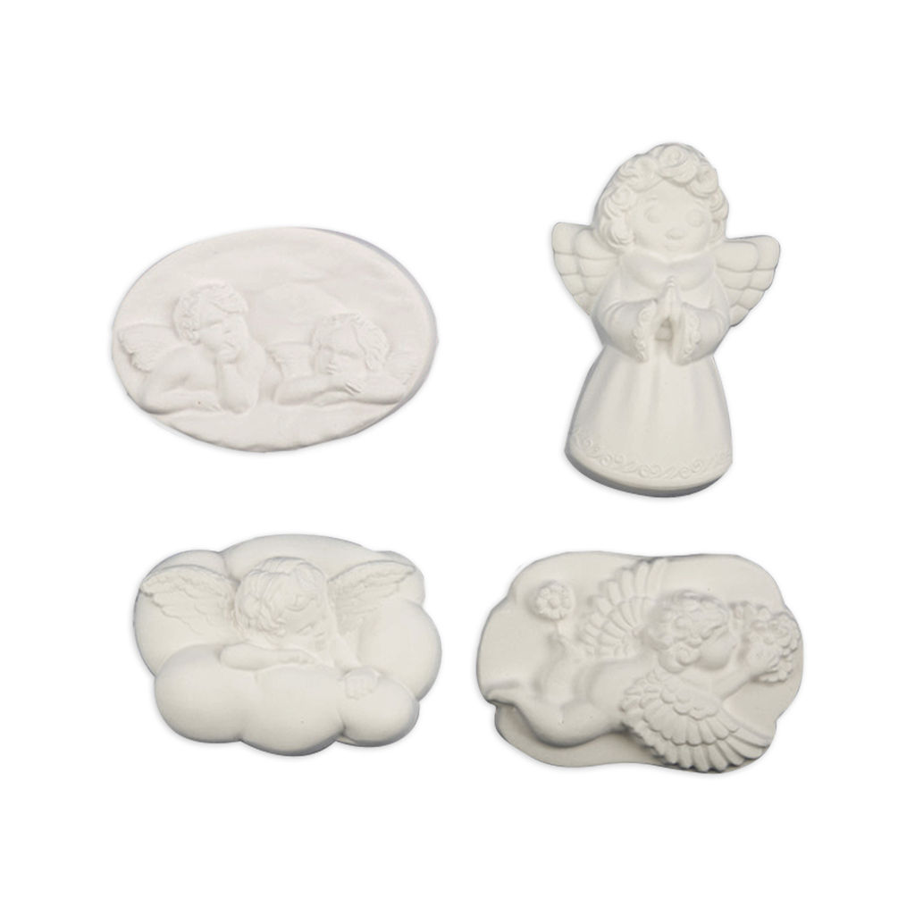 Заготовка для декорирования Love2art ВА-03 Набор заготовок для декорирования гипс 21 х 16 х 2 см 4 шт Ангелочки фото 3