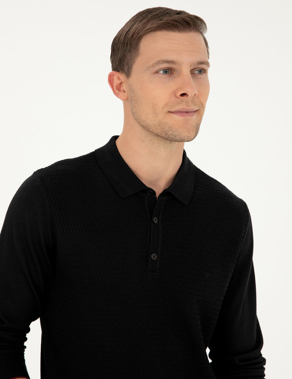 Черный свитер классического кроя - Cacharel фото 2