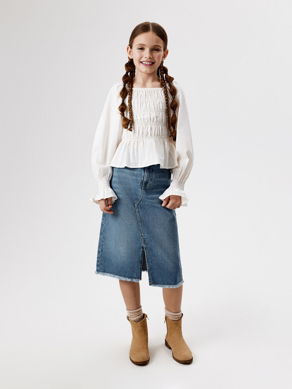 ACOOLA / Юбка джинсовая детская для девочек Uri синий