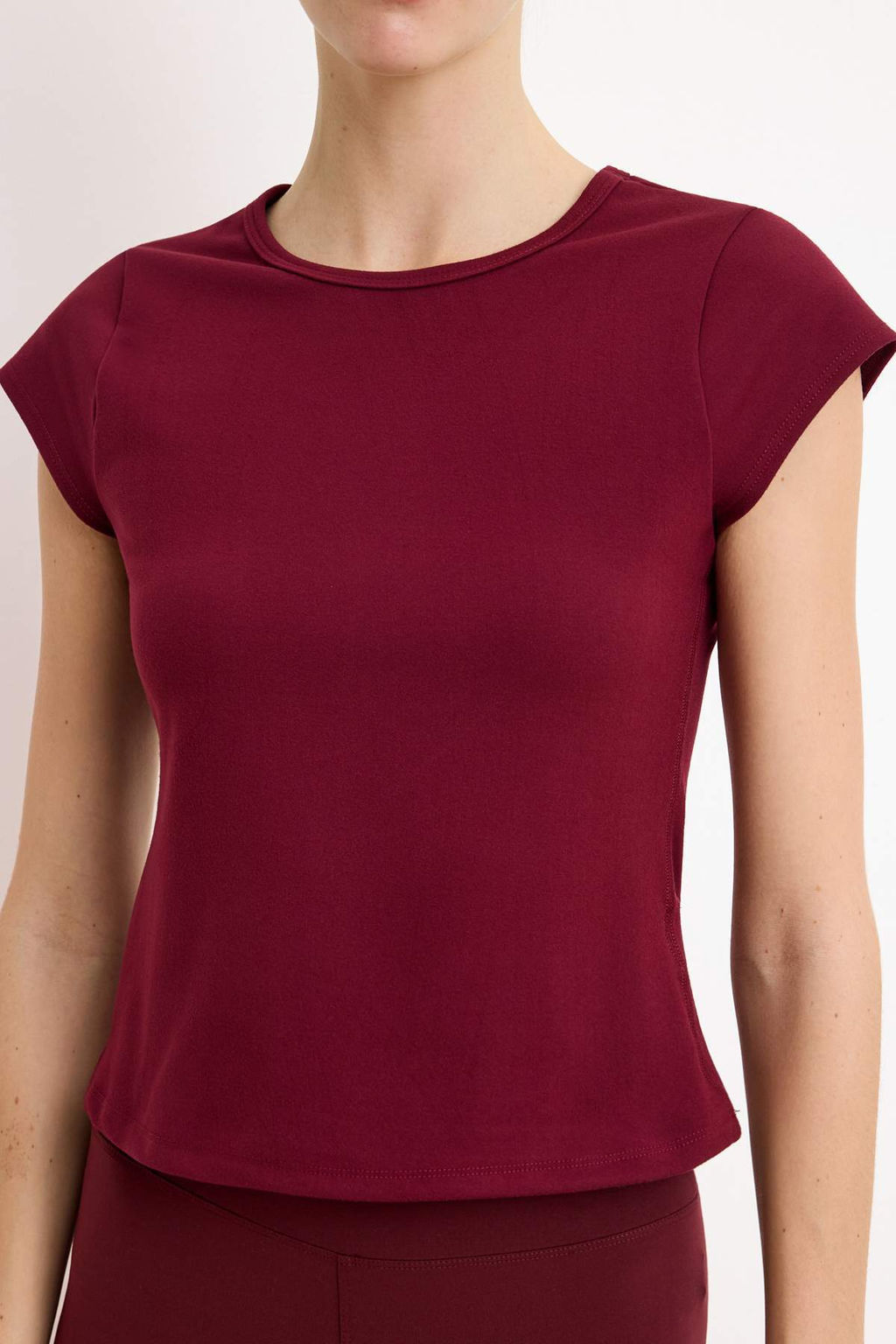Siyah Soft F?rcal? Kumas Orme Spor T-Shirt THMSS26TS00004 - Trendyolmilla фото 7
