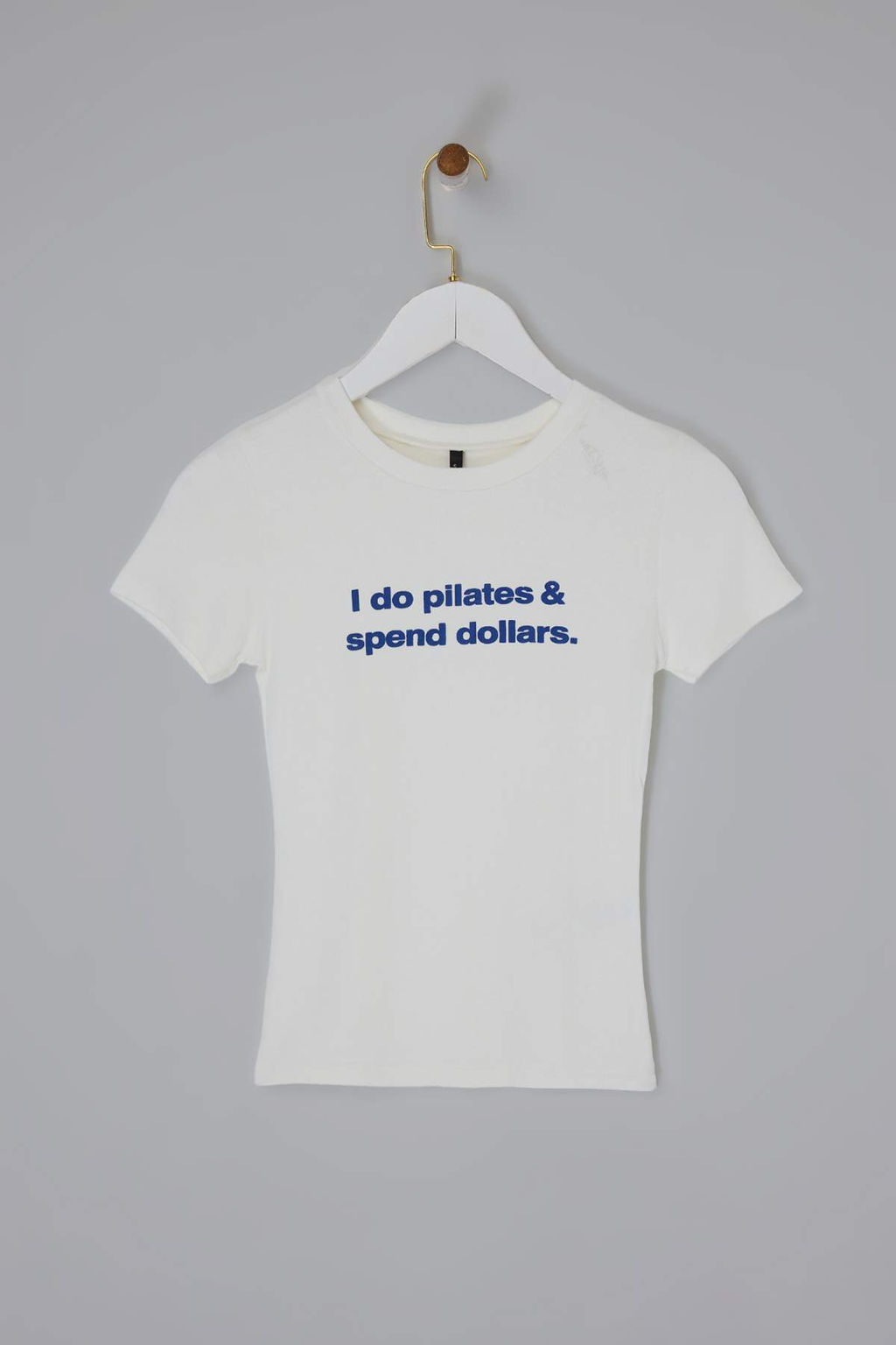 Ekru Slogan Fitted/Vucuda Oturan Pamuk Ribana Orme T-Shirt TWOSS26TS00071 - Trendyolmilla фото 5