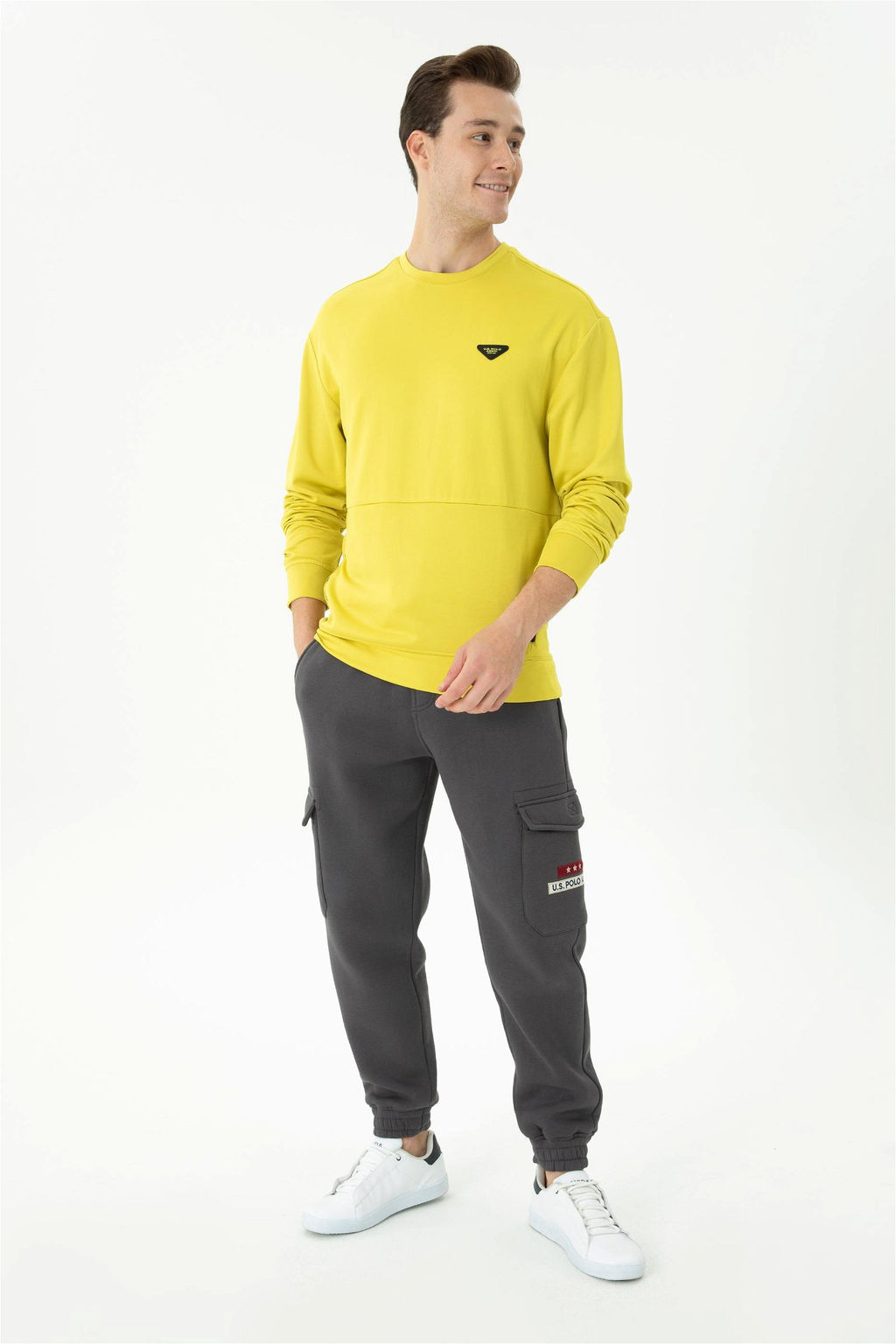 Мужской фисташково-зеленый свитшот - U.s. polo assn фото 4