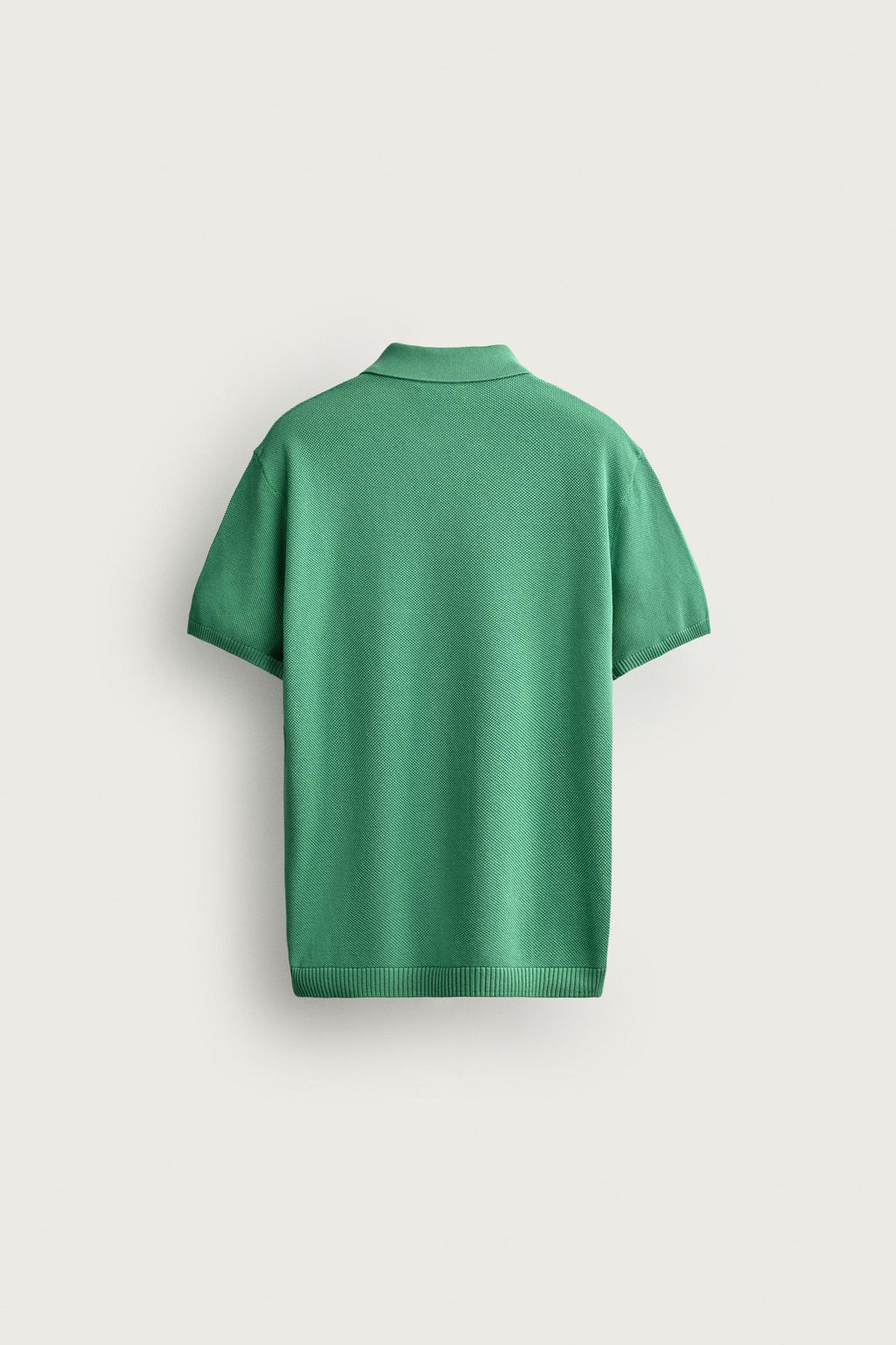 POLO PUNTO REGULAR FIT ESTRUCTURA / Verde - Zara фото 9