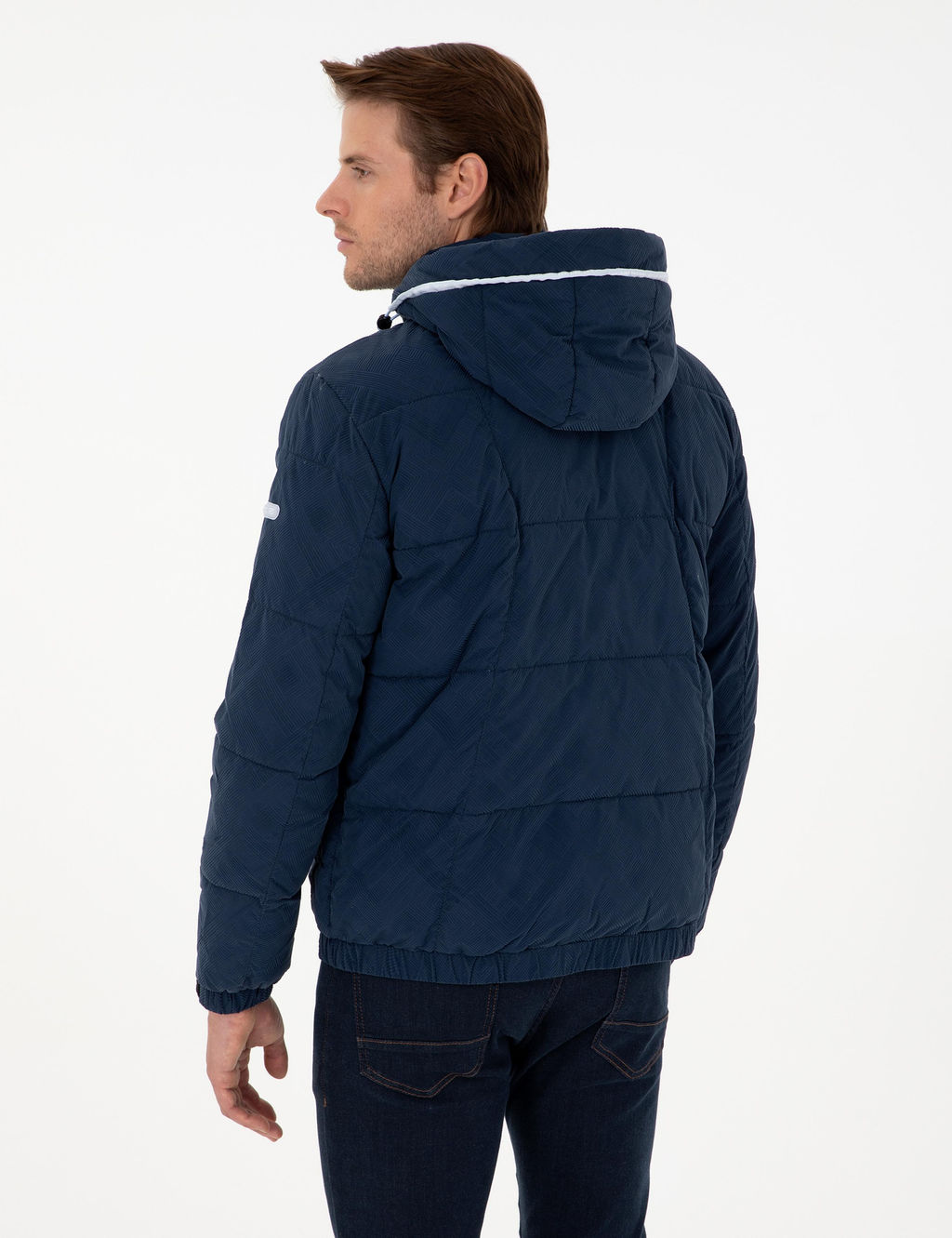 Lacivert Kap__onlu Spor Mont - Pierre cardin фото 5