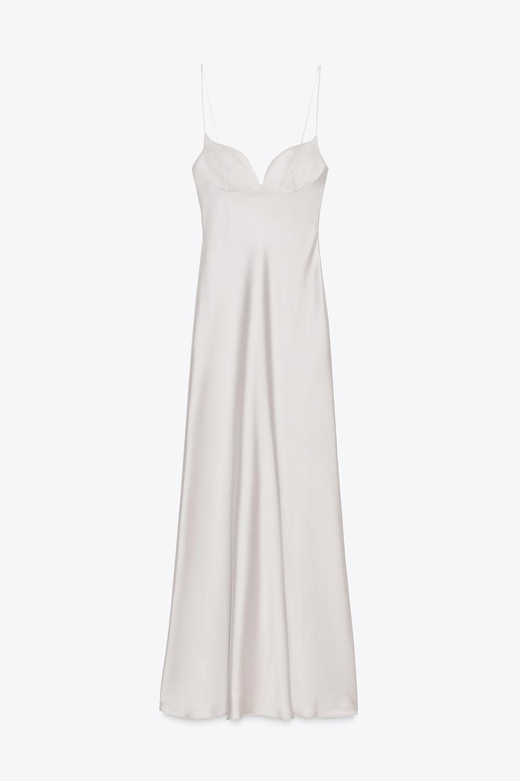 LONG SATIN DRESS - Zara фото 6