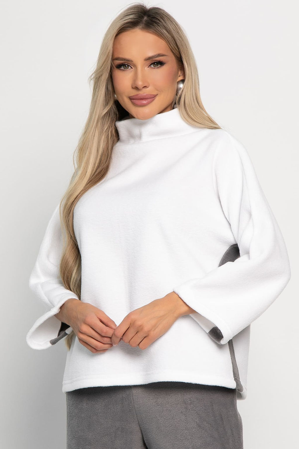 Костюм флисовый Дыхание зимы(белый) К14944-10М - Lt collection фото 9