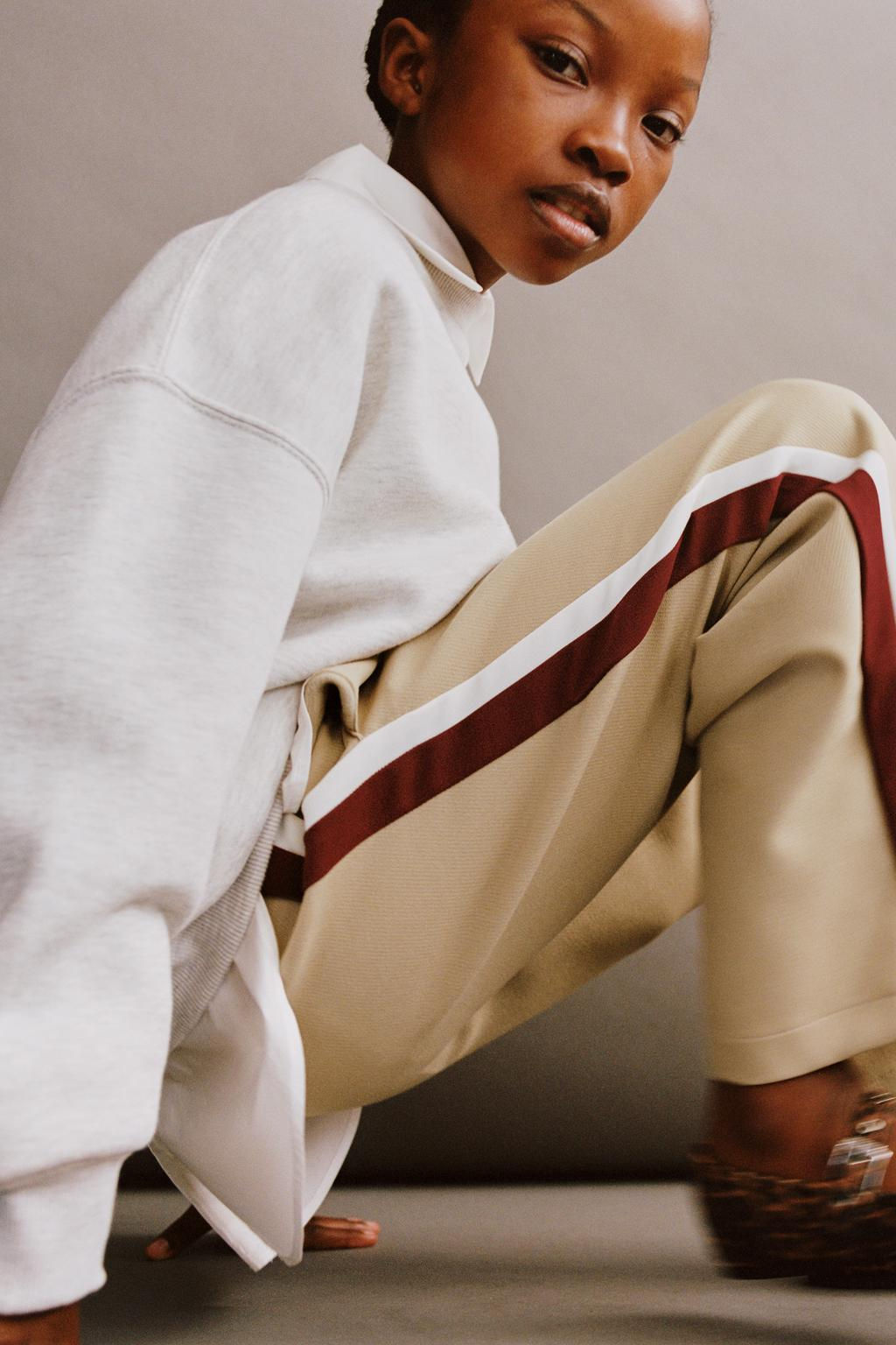 TROUSERS WITH SIDE TAPING - Zara фото 2