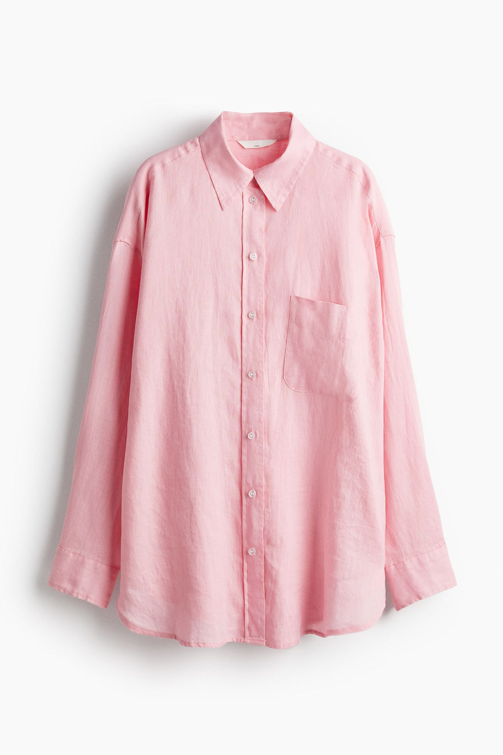 Camisa oversize de lino - H&m фото 5