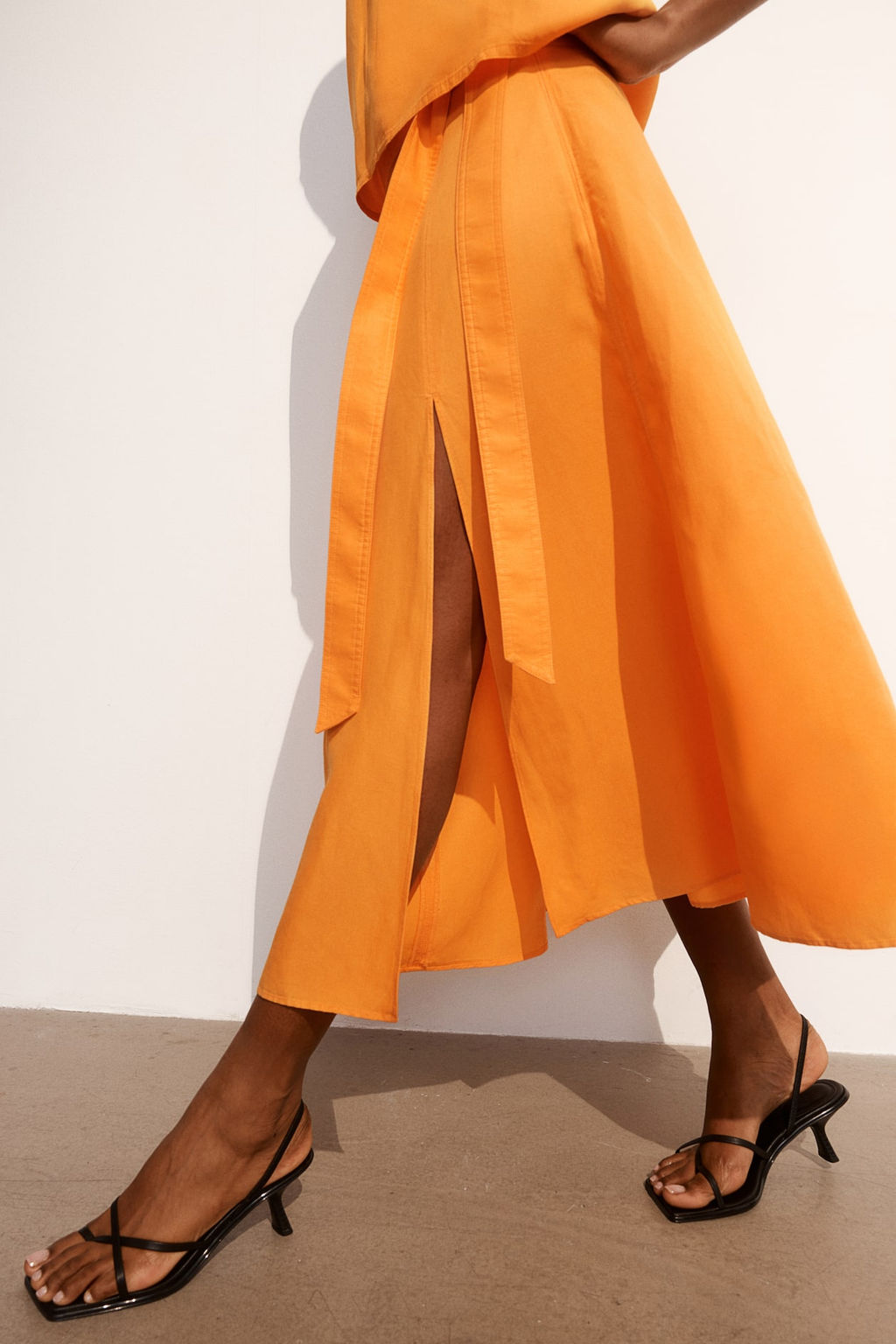 Maxifalda en mezcla de lino - H&m фото 4