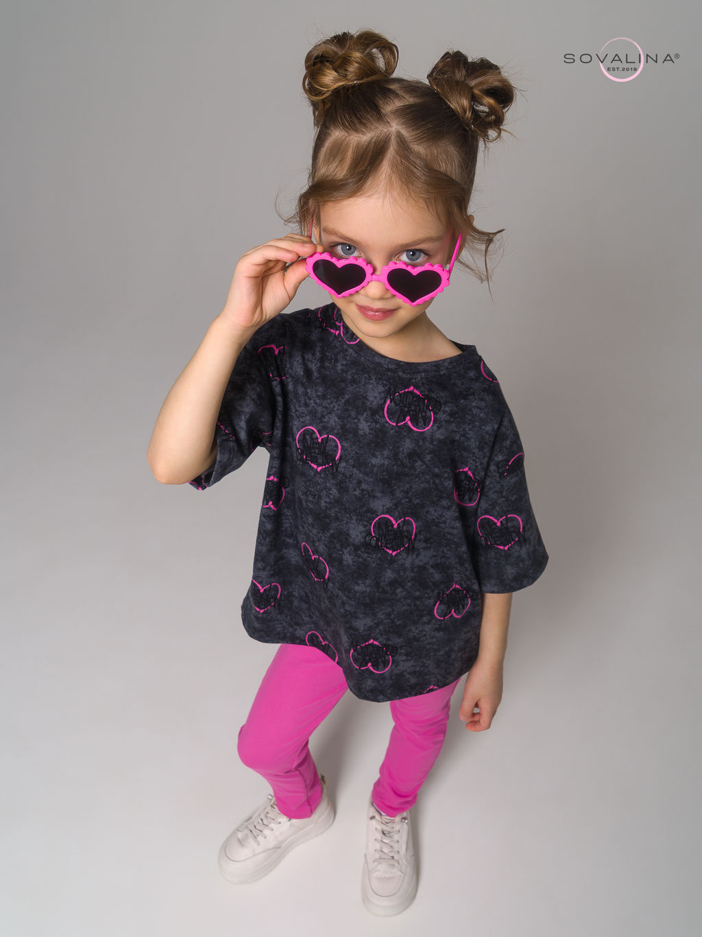 Костюм Мун варенка графит сердце-ягода - Sovalina фото 9