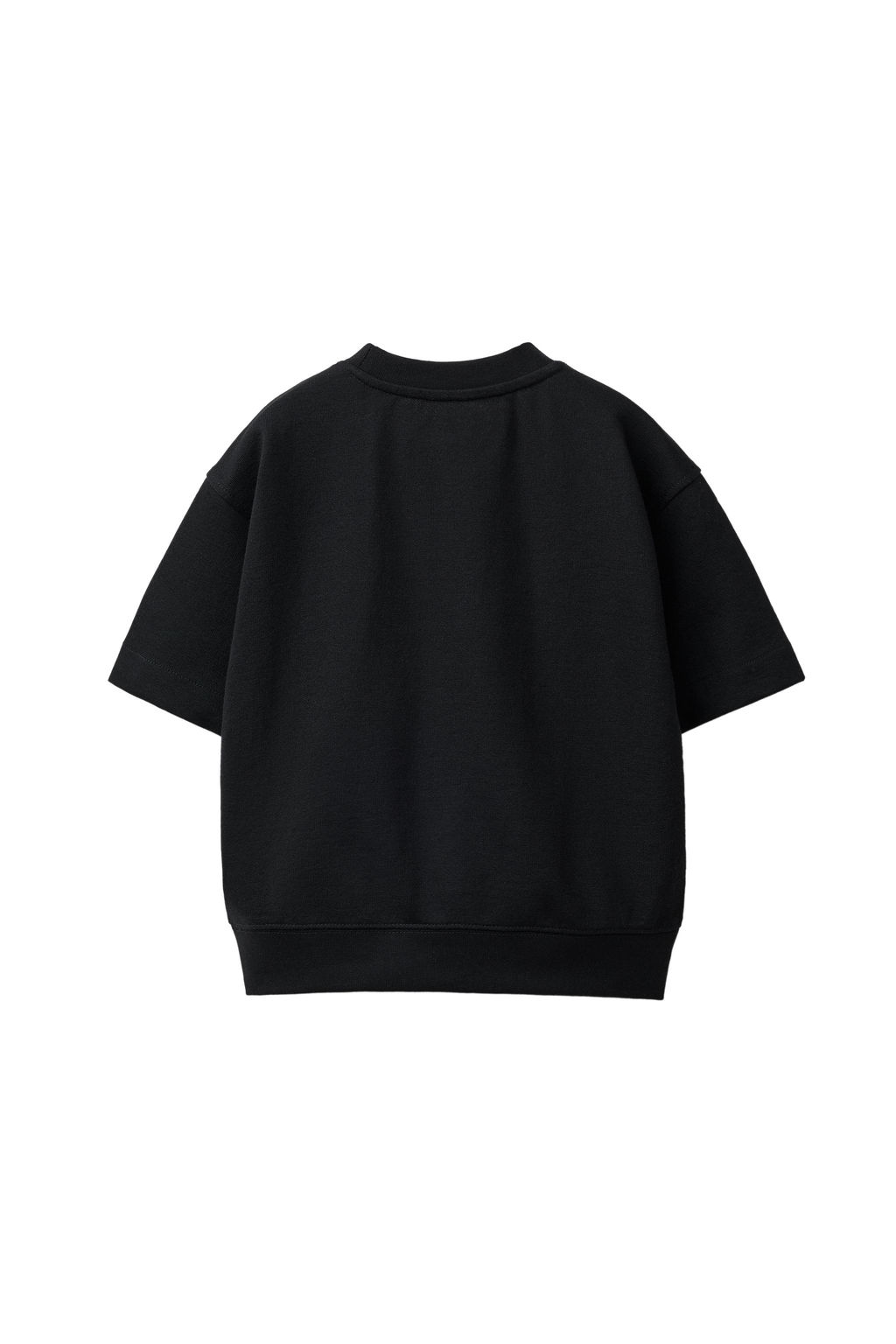 SUDADERA MANGA CORTA TEXTO RELIEVE / Negro - Zara фото 7