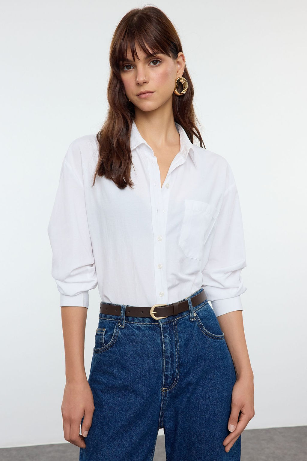 Trendyolmilla Siyah-Kahverengi Tokal? 2li Paket Deri Gorunumlu TWOAW25KE00006  фото 4