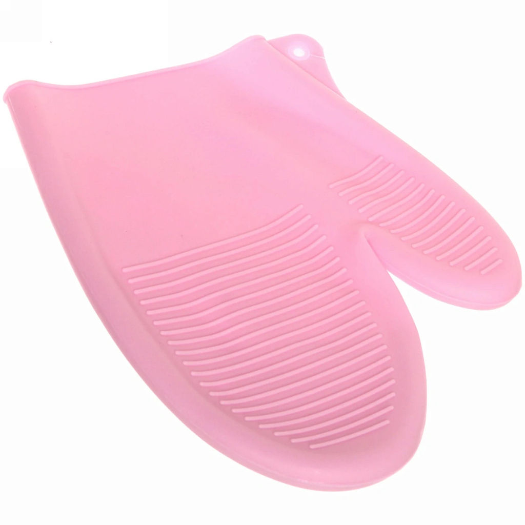 Цена за 2 шт. Прихватка варежка силиконовая "Macarons" 21см