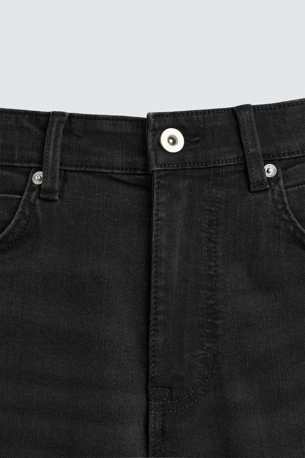 JEANS SKINNY FIT CROPPED / Negro - Zara фото 8