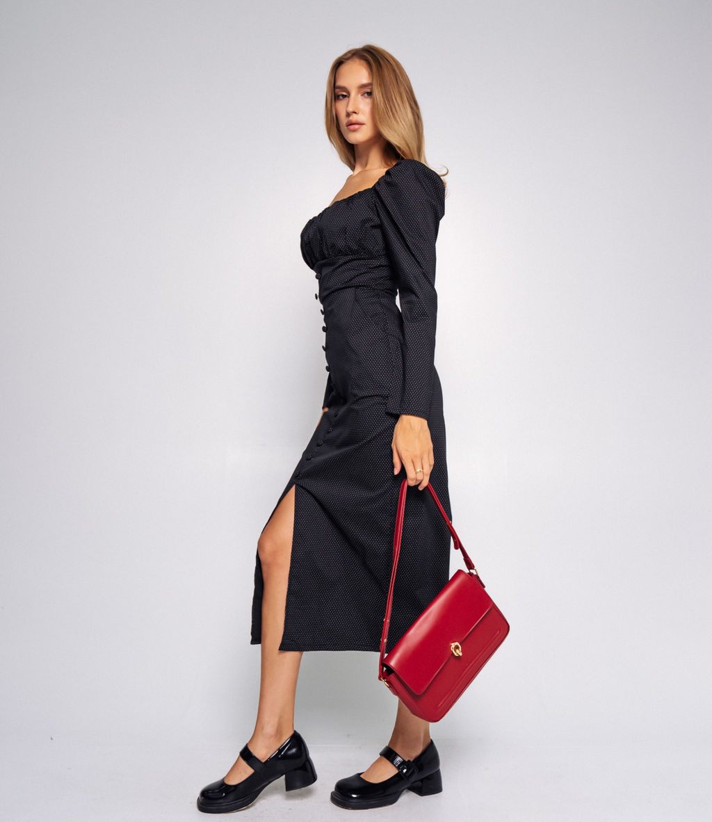 Платье #БШ2754, чёрный - Dommod фото 2