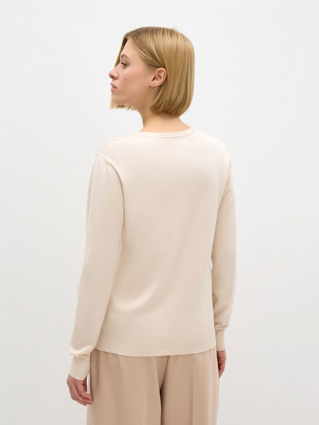 Conso/KJL 240712 - light beige Джемпер женский  фото 3