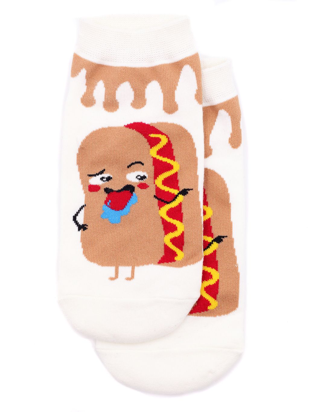 Короткие носки р.35-40 Fast food Хот Дог - Krumpy фото 2