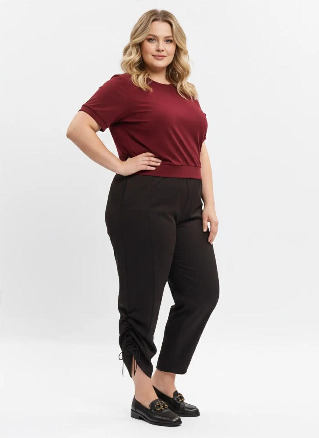 Брюки из плотного трикотажа BB11006BLK01 - Артесса фото 21